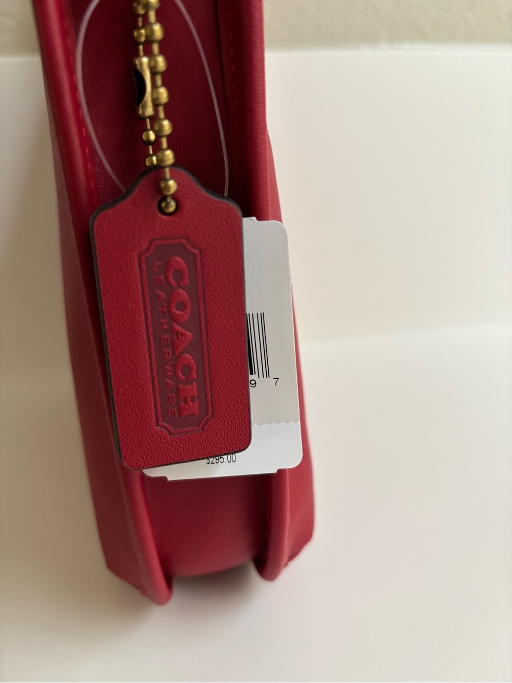 Coach Curve Zip Glovetanned Leather Shoulder Bag with NWT - Picture 9 of 10